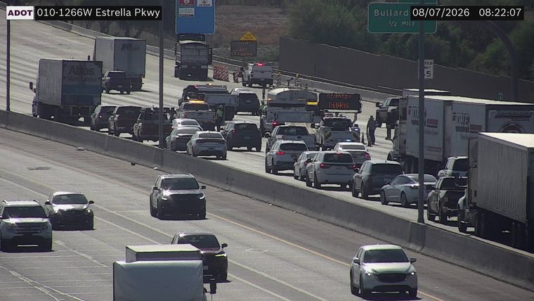 Debris in the right lane