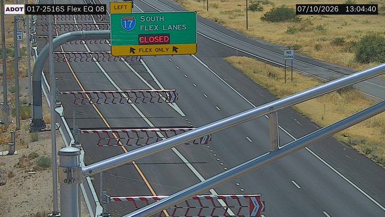 South Flex Lanes CLOSED sign illuminated