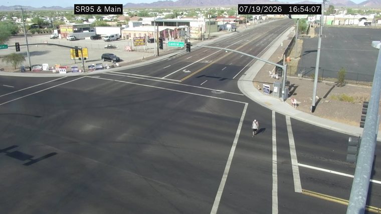 Person walking in the crosswalk