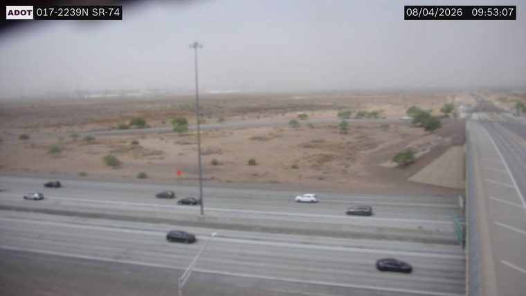 No incident — heavy dust reducing visibility