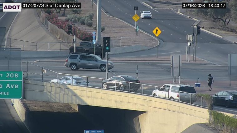 Person walking on the roadway