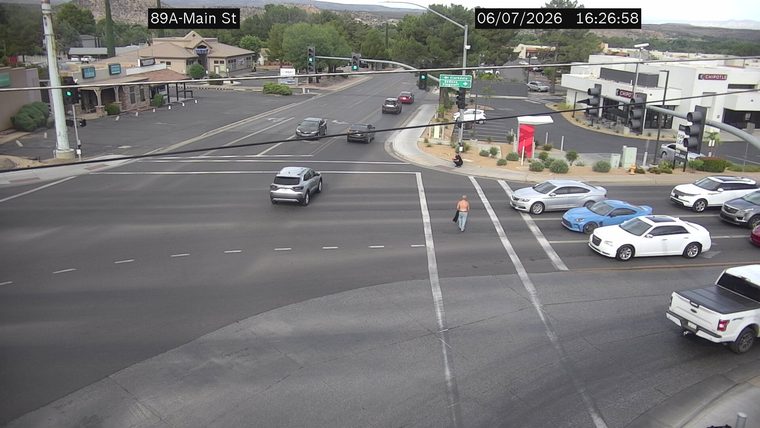 Pedestrian in crosswalk