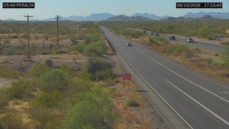 Wrong Way sign on the right side of the roadway