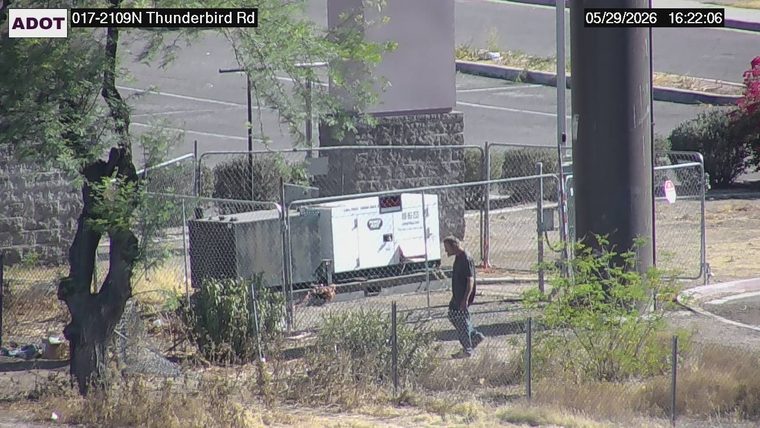 Person walking on the side of the road