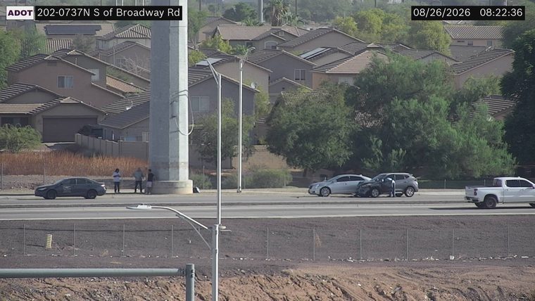 Two vehicles collided in the left lane