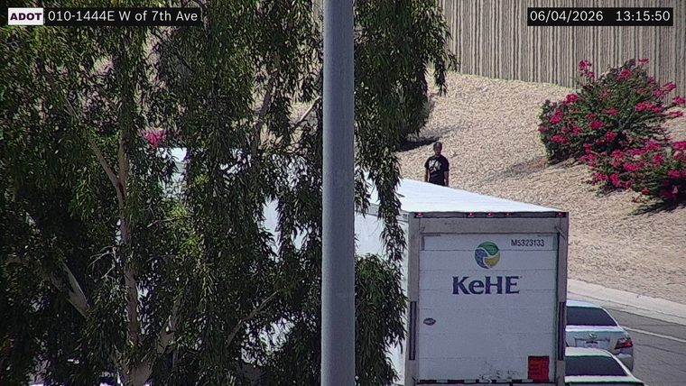Person on top of trailer
