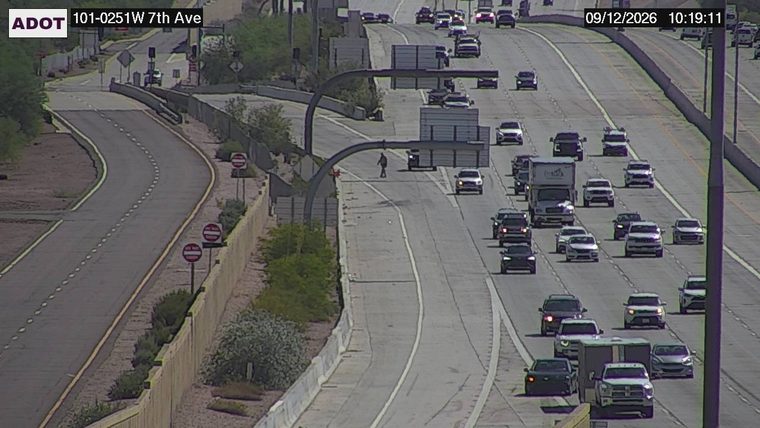 Person on the roadway