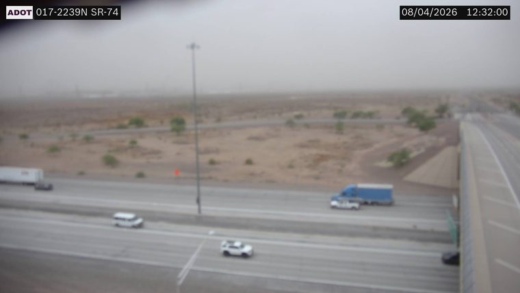 No incident — heavy dust reducing visibility