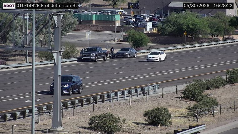 Two vehicles collided in the left lane