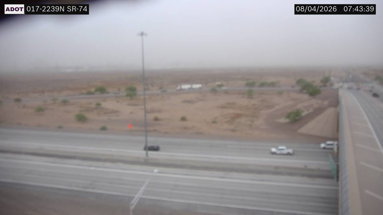 No incident — heavy dust reducing visibility