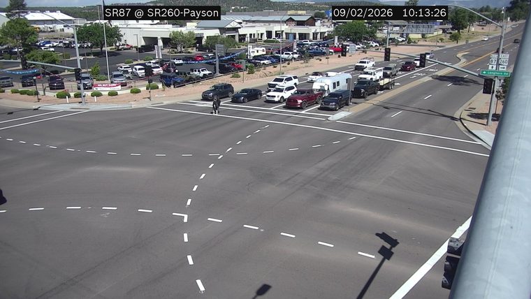 Pedestrian in the intersection