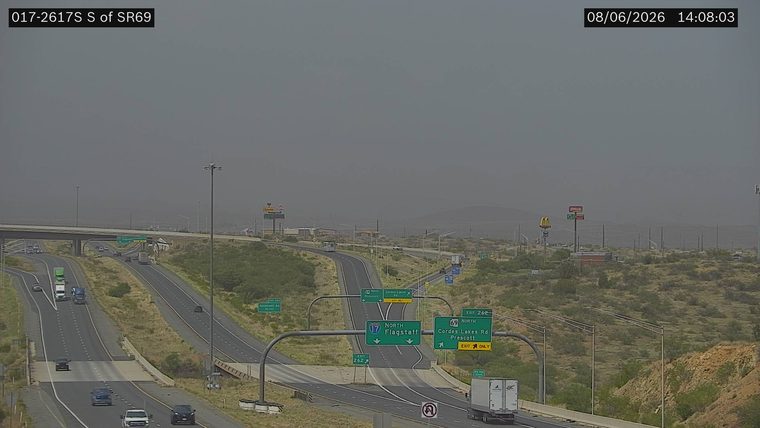 No incident — heavy dust obscuring visibility