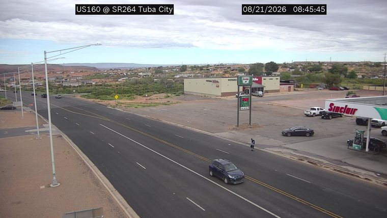 Person walking in the roadway