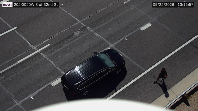 Person on the sidewalk