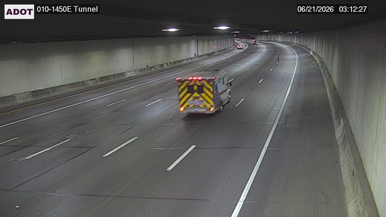 Ambulance in the right lane