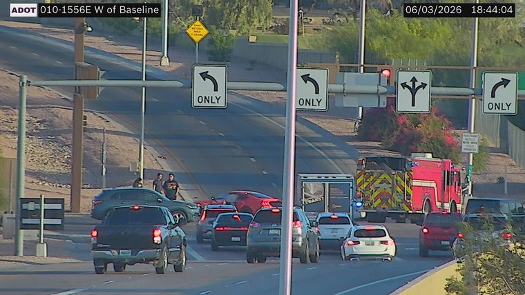 Fire truck and emergency vehicle in the right lane