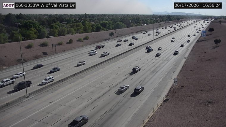 No incident — dust storm reducing visibility