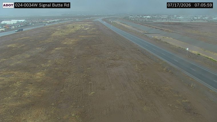 No incident — heavy rain and standing water on roadway