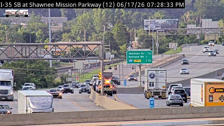 Emergency responders are on the scene of an incident on I-35 SB.