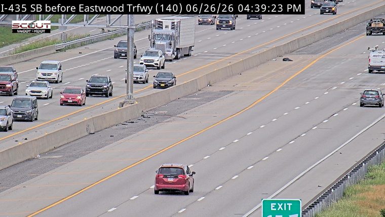Debris in the right lane