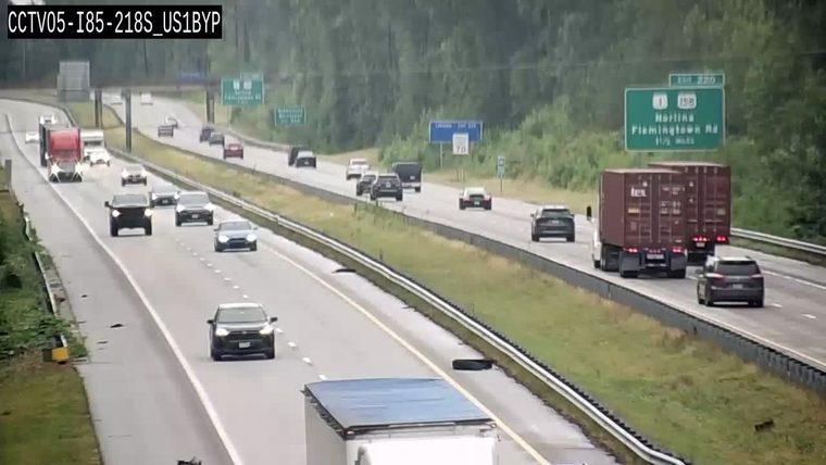 Tire in the right lane