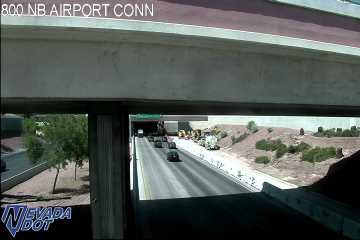 Construction vehicles and equipment on the right shoulder