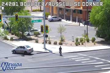 Person on bicycle in crosswalk