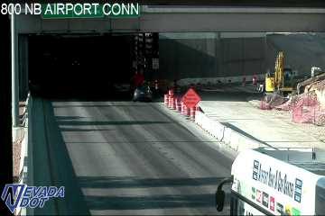 Construction cones and equipment in the right lane