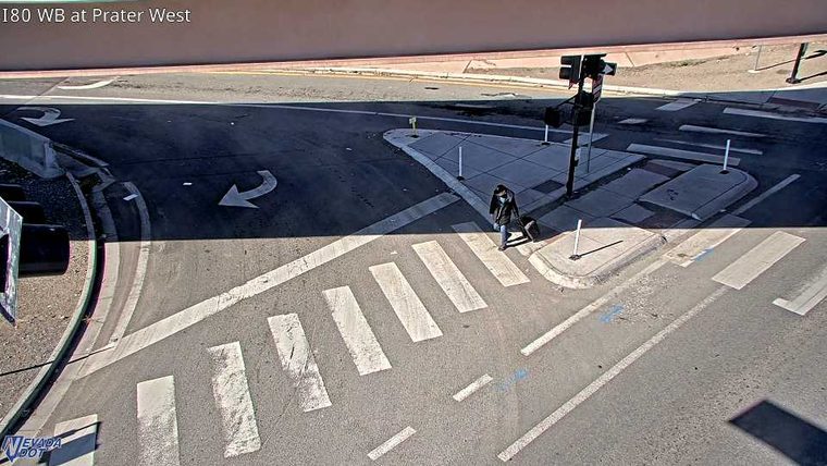 Pedestrian crossing the street