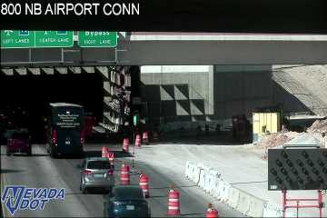 Construction cones and barriers in the right lane