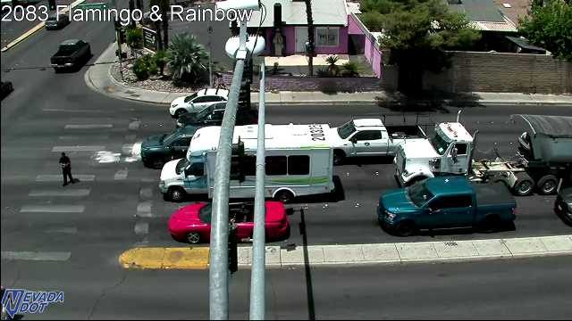Pedestrian in the crosswalk