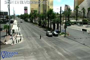 Pedestrian in the middle of the intersection