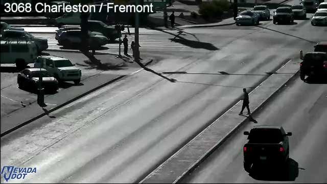 Person walking on the roadway