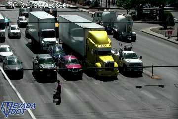 Person walking in the roadway