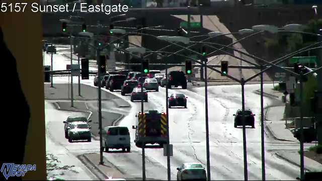 Fire truck in the right lane