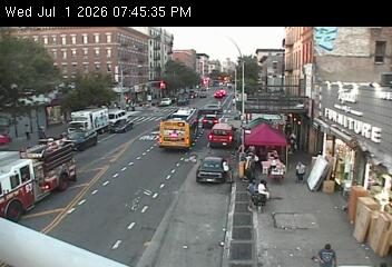 Fire truck on the left lane