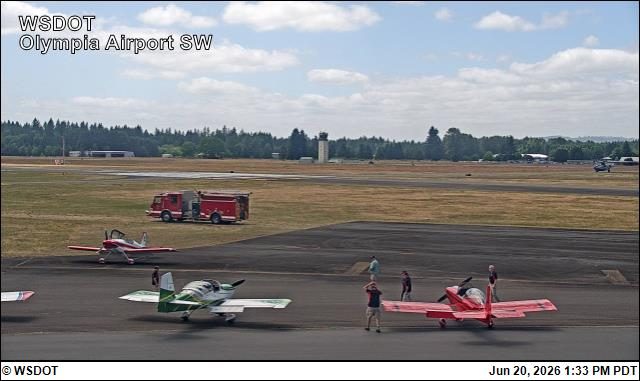 Fire truck on the tarmac