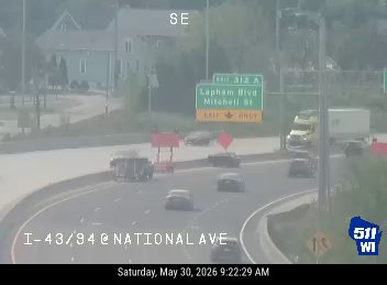 Vehicle appears to be stopped in the roadway, possibly after a crash.