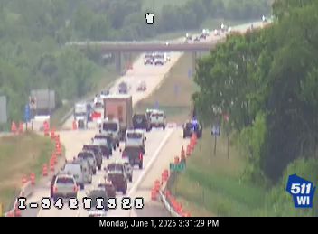 Traffic stopped due to a multi-vehicle crash on I-94 eastbound.