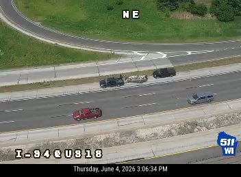 Multiple vehicles involved in a crash on I-84 E U818.