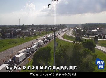 Traffic stopped due to a multi-vehicle incident on I-94 eastbound.