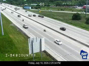 Person in the left lane