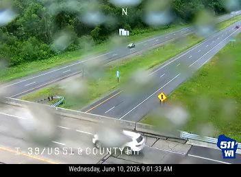 Two vehicles appear to be involved in a crash on the roadway.