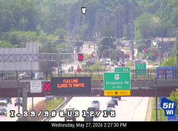 Emergency responders on scene with a closed flex lane and traffic control.