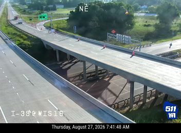 Construction cones and barriers in the right lane