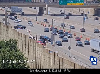 Debris in the right lane