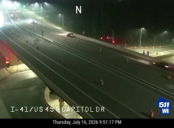 Construction cones and barriers in the right lane