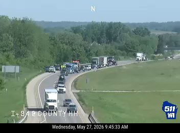 Traffic backed up due to a multi-vehicle incident on I-94 EB.